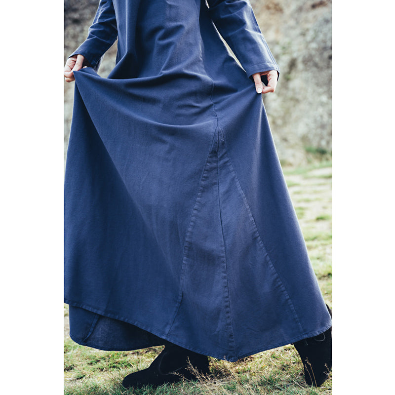 Dark Blue Viking Underdress -  Cotton