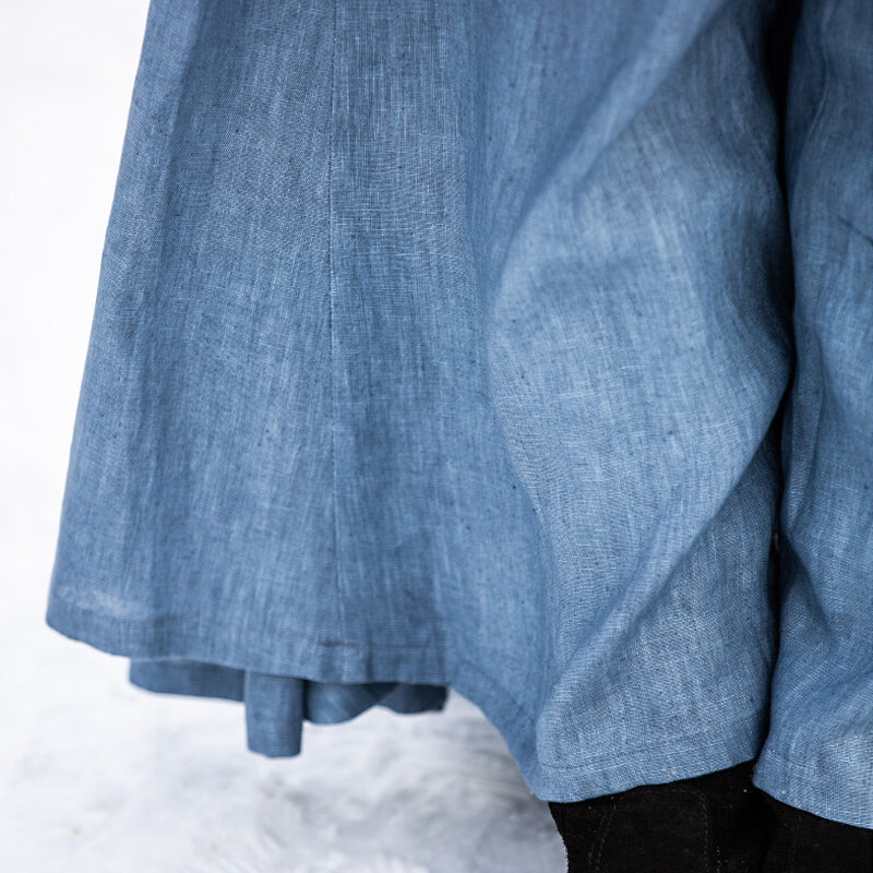 Blue Viking Dress - Linen