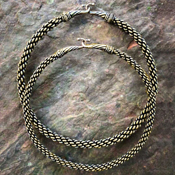 Viking Torc Replica - Bronze or Silver