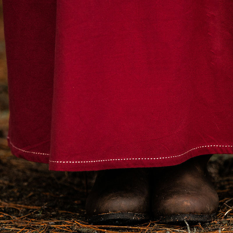Red Underdress w/ Stitching - Cotton