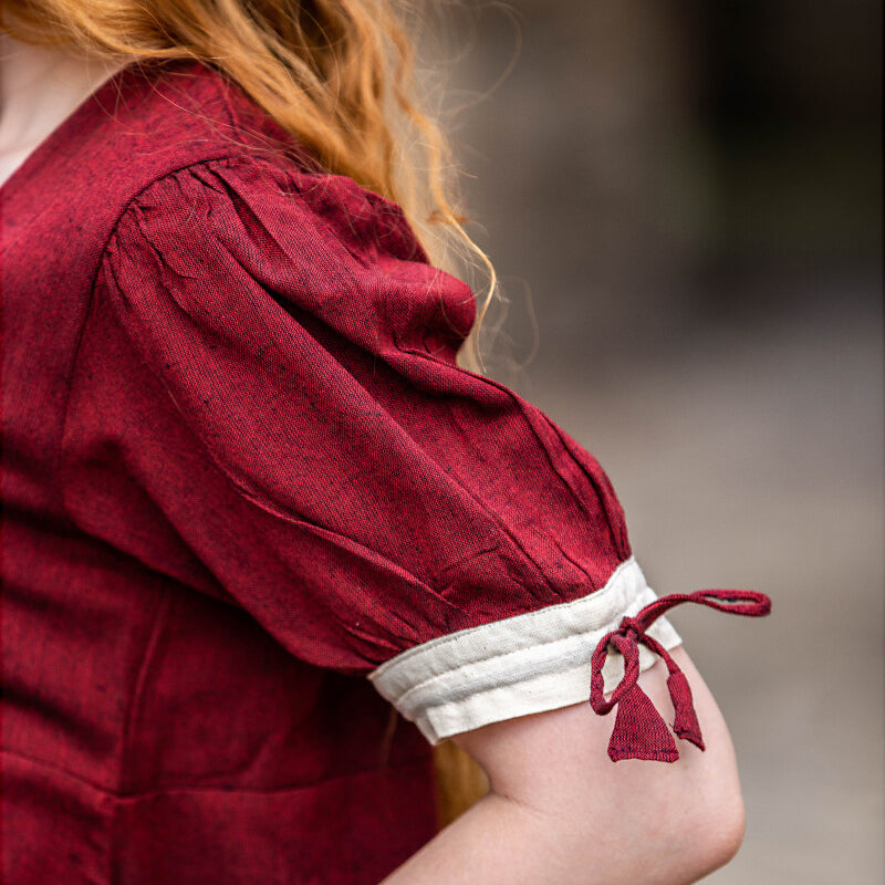 Red / Natural Summer Dress