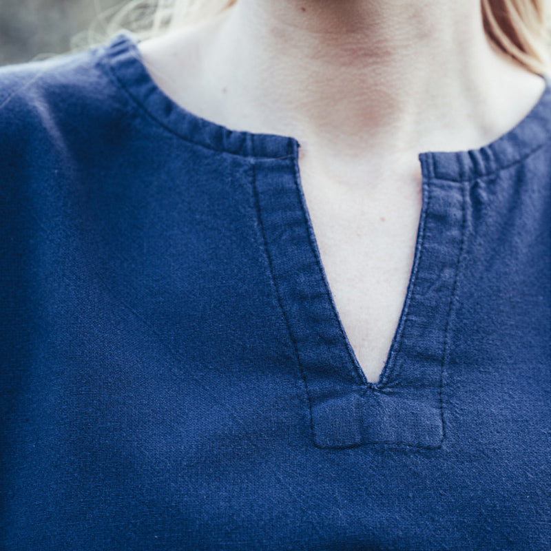 Dark Blue Viking Underdress -  Cotton