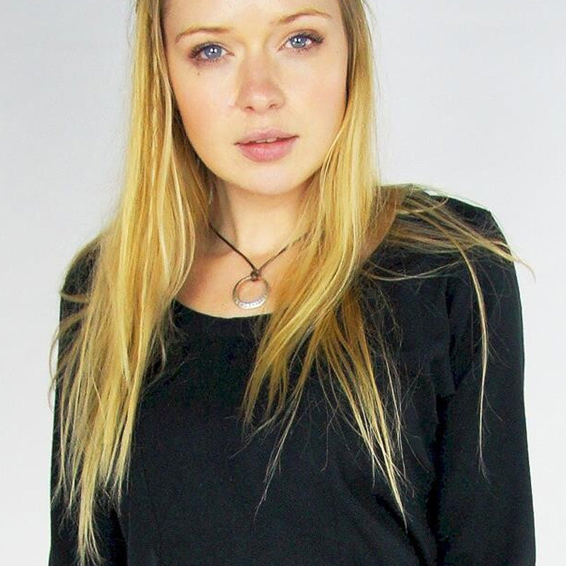 Black Round Neck Underdress - Cotton