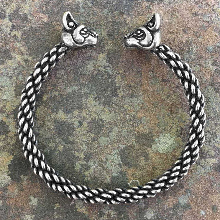 Cats of Freya Bracelet (Light Braid) - Bronze or Silver
