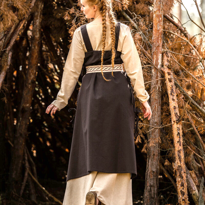 Brown Apron OverDress - Cotton