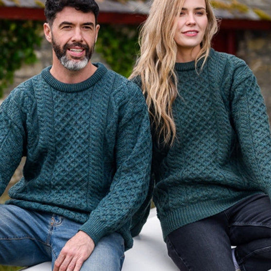 Irish / Aran Crew Neck Sweaters