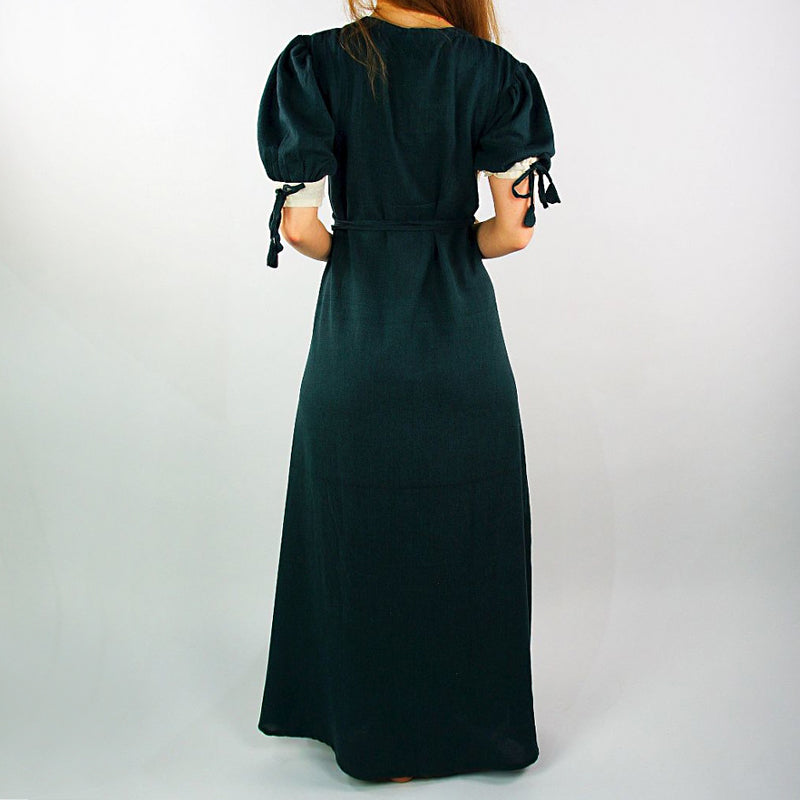 Dark Green / Natural Summer Dress