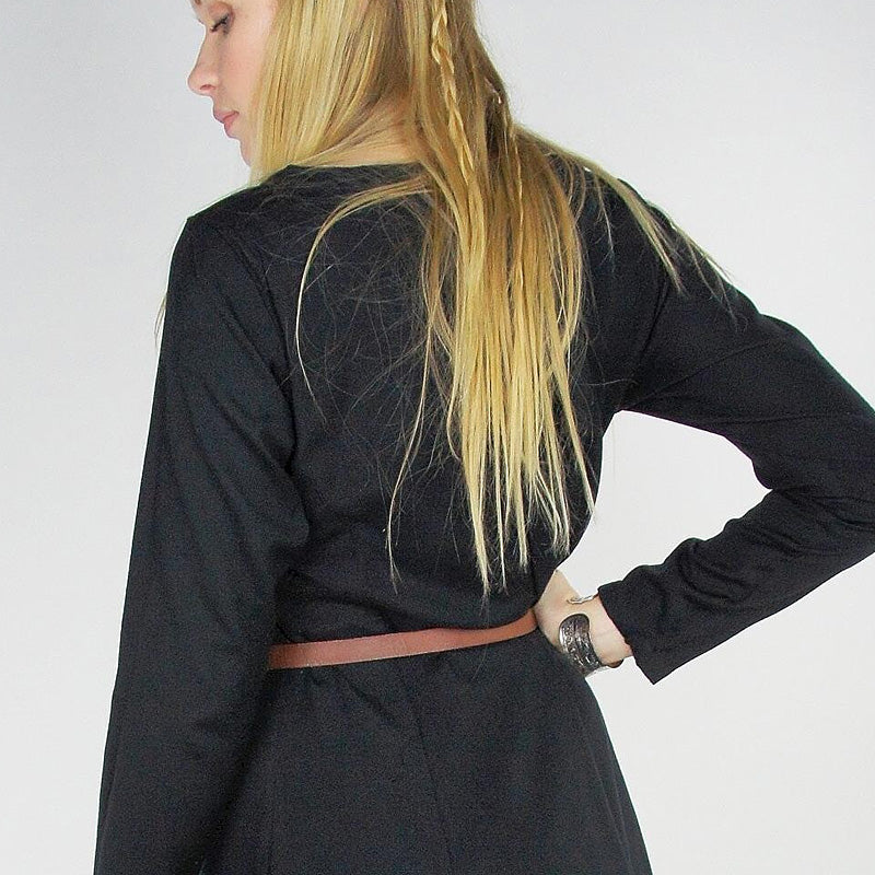 Black Round Neck Underdress - Cotton