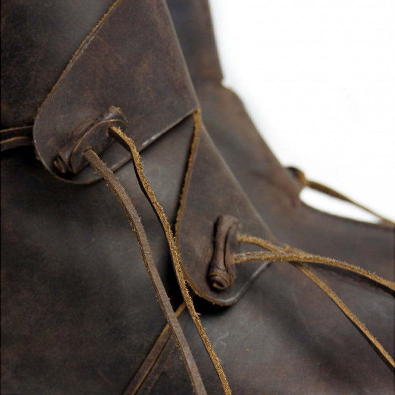 Brown Leather Viking Boots