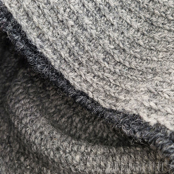 Grey Nailbinding Hat / Cap - Wool