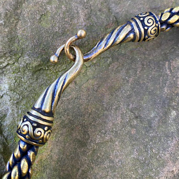 Viking Torc Replica - Bronze or Silver