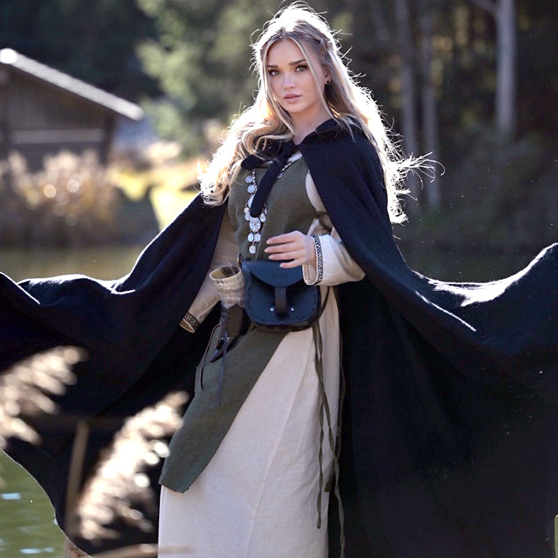 Black Wool Cloak