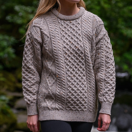 Irish / Aran Crew Neck Sweaters