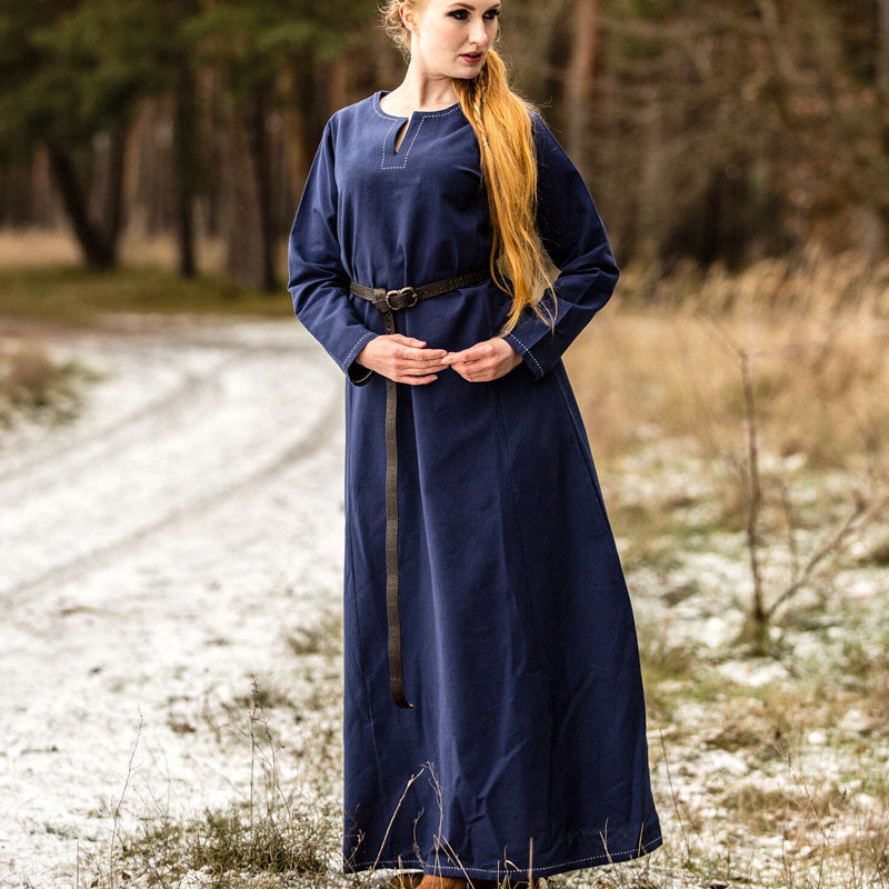Blue Underdress w/ Stitching - Cotton