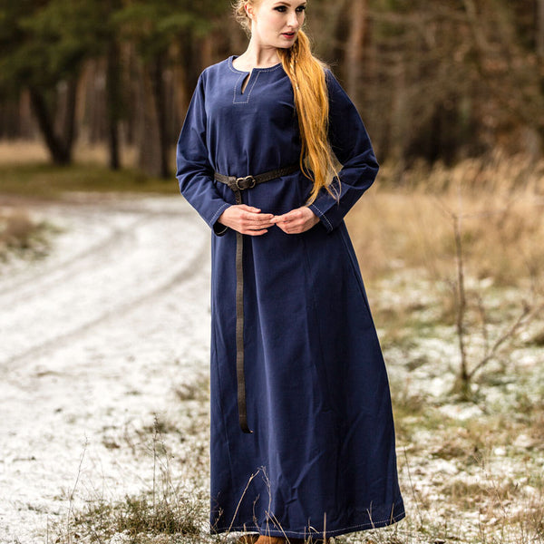 Blue Underdress w/ Stitching - Cotton