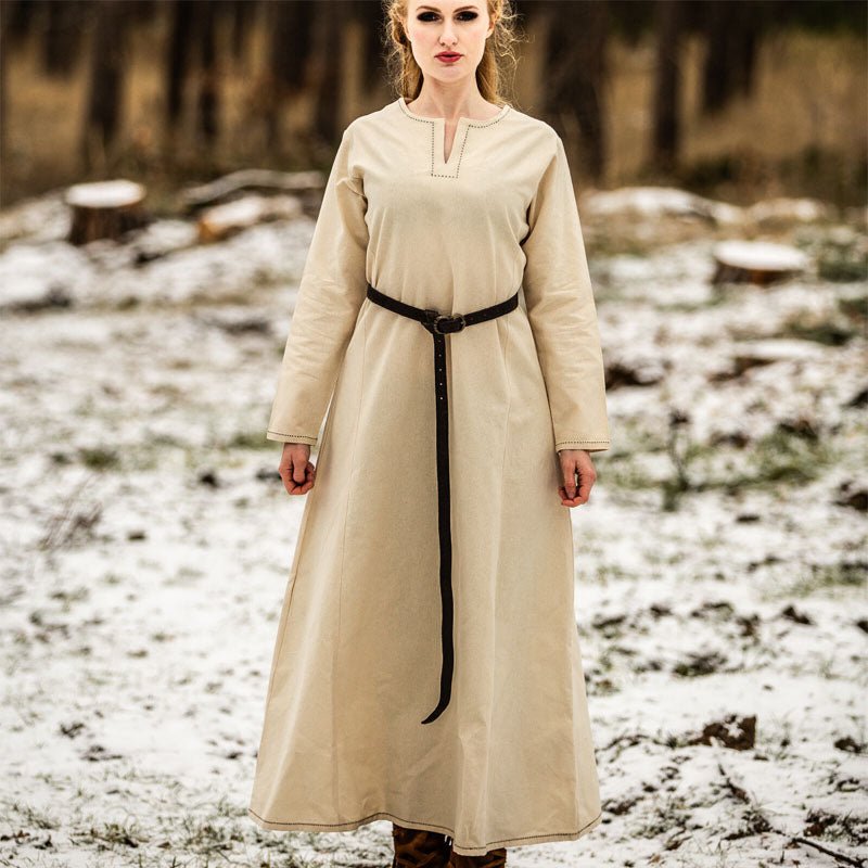 Natural Underdress w/ Stitching - Cotton