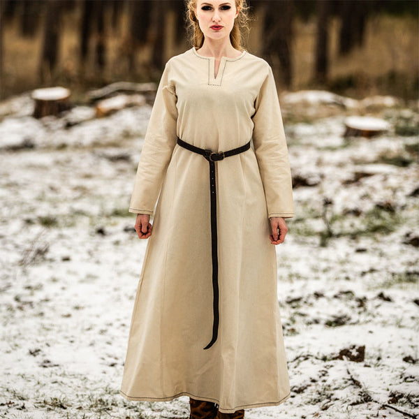 Natural Underdress w/ Stitching - Cotton