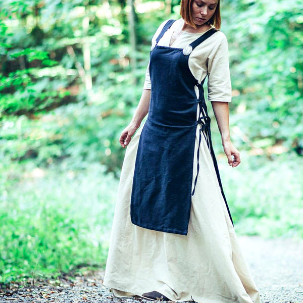 Blue Apron - Cotton | Viking / Medieval Overdress Aprons  Sons of Vikings