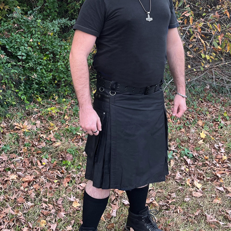 Black Utility Kilt