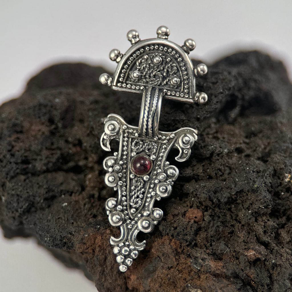 Eagle Heads Fibula-Silver