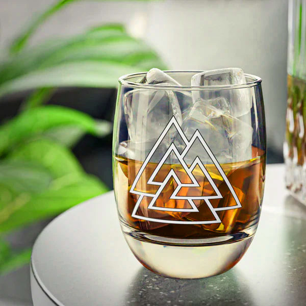 Valknut Whiskey Glass