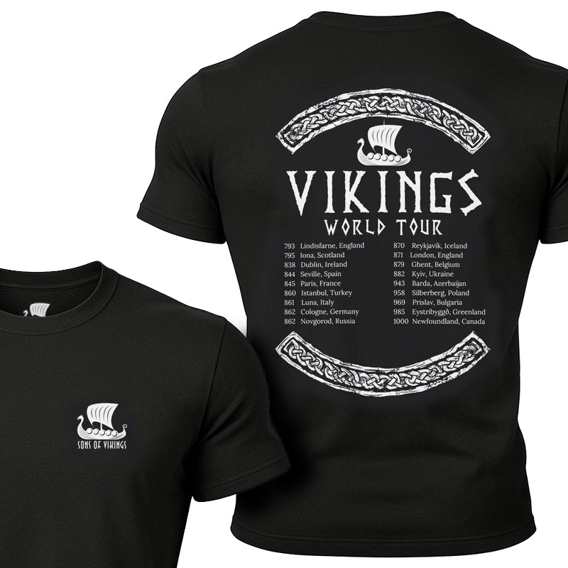 Two-Sided Vikings World Tour T-Shirt