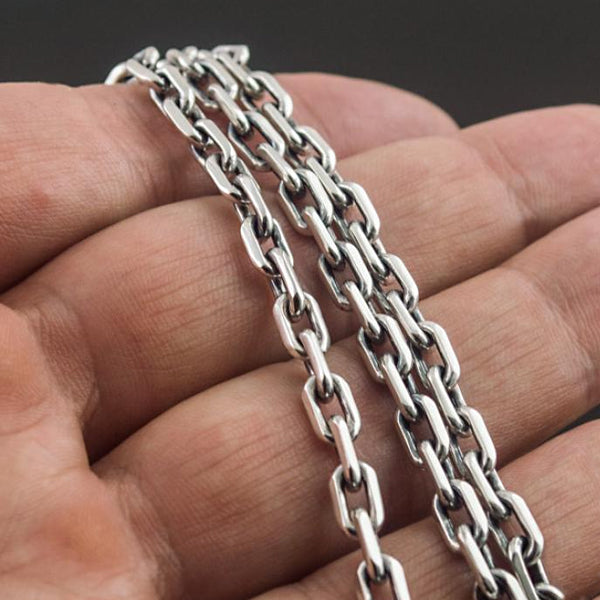 Viking Workshop 925 Sterling Silver Anchor Chain