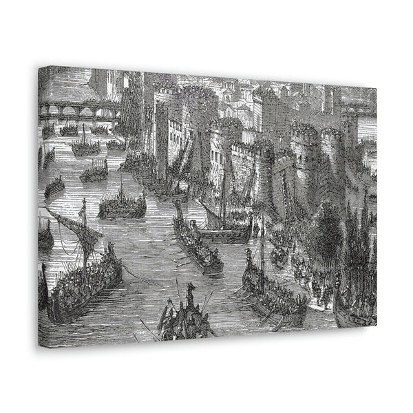 Viking Siege of Paris - Canvas Print