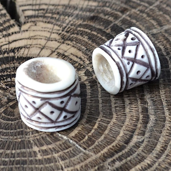 Viking Beard Bead - Deer Antler