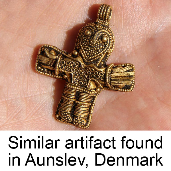 Viking Crucifix Replica - Sterling Silver or Bronze