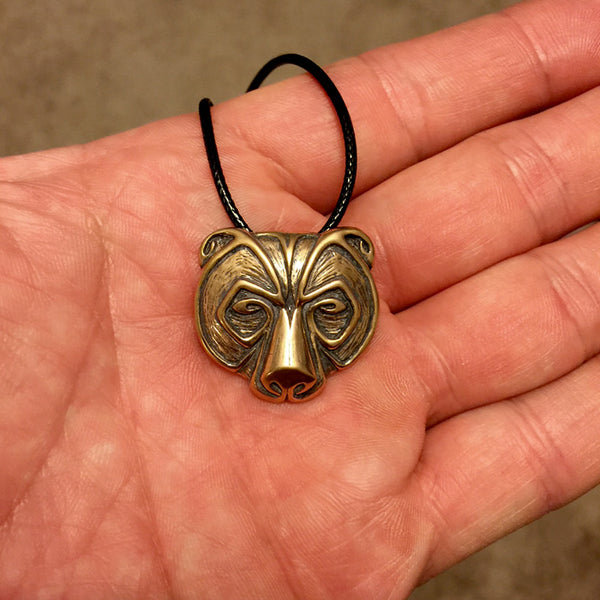 Bear sales head pendant