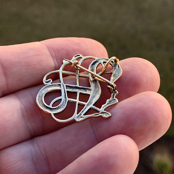 Bronze Dragon Brooch / Pendant