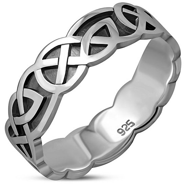 Celtic Knots Ring - Sterling Silver
