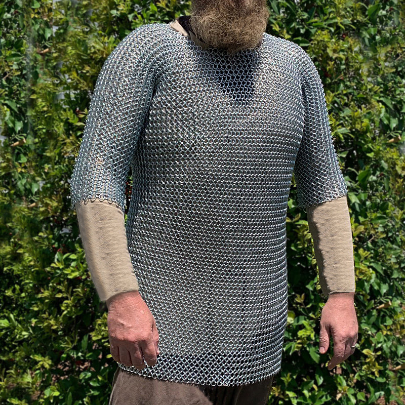 Short Sleeve Chainmail Shirt - Light Steel