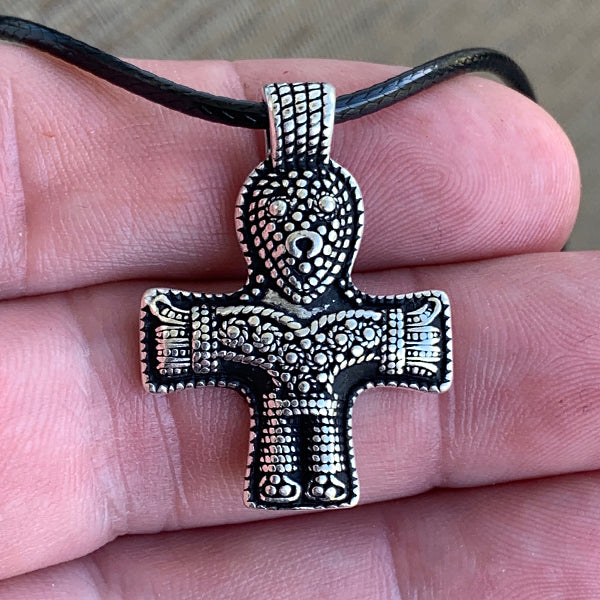Viking Crucifix Replica - Sterling Silver or Bronze