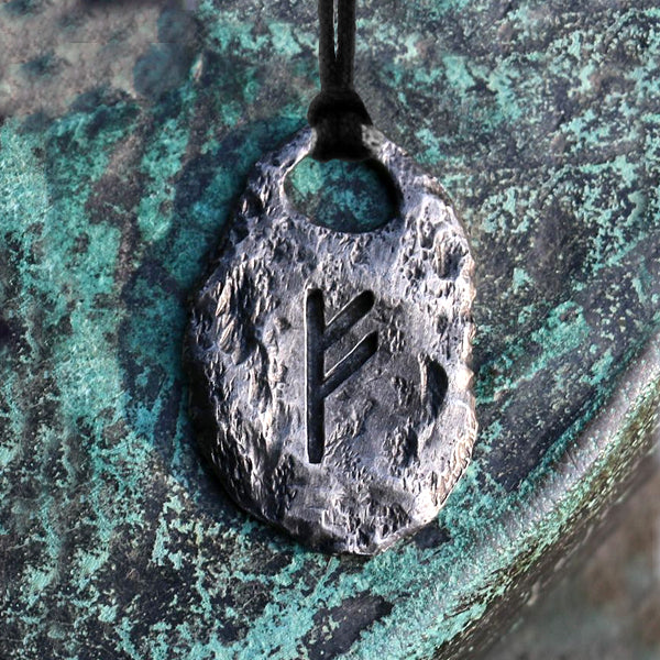 Hand Forged Pewter Rune Pendants