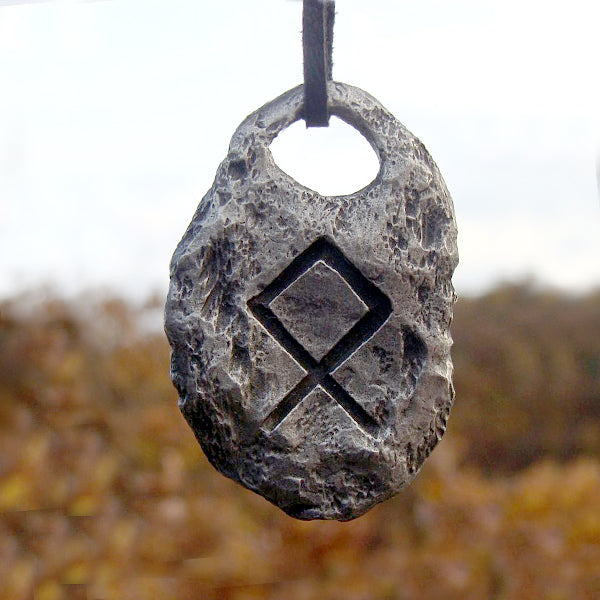 Hand Forged Pewter Rune Pendants