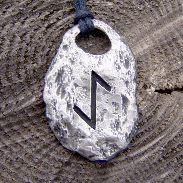 Hand Forged Pewter Rune Pendants