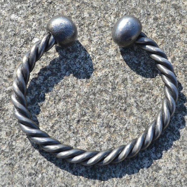hand forged twisted bracelet