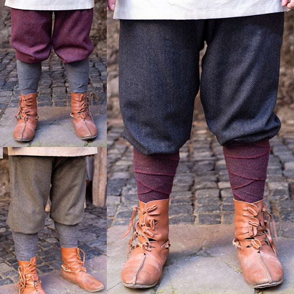 Wool Viking Pants, High Breeches / Trousers  Grey, Burgundy or Olive –  Sons of Vikings