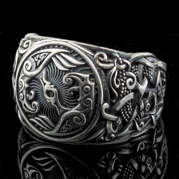 Huginn and Muninn Ring - Sterling Silver or Gold