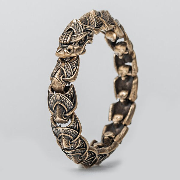 Forged Viking Sterling Silver & Gold Braided Wedding Band