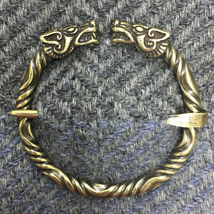 Large Wolf Brooch - Bronze