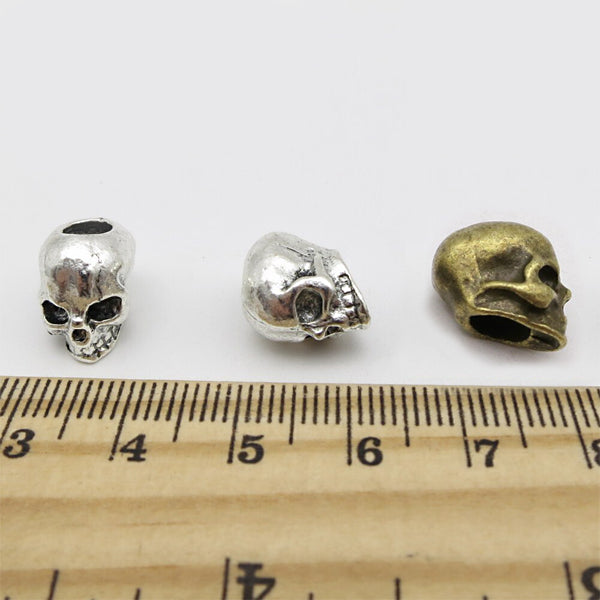 Pair of Human Skull Beard Beads