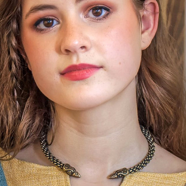 Raven Torc (Medium Braid) - Bronze