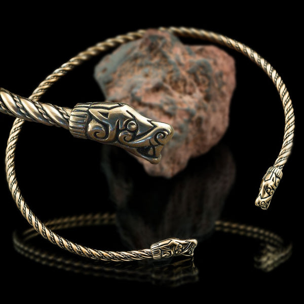 Gotland Dragon Torc - Bronze