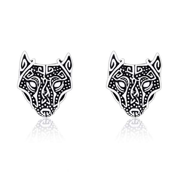 Norse Wolf Earrings