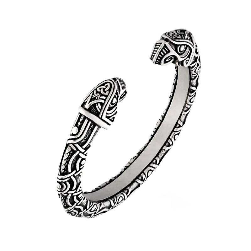 Raven Arm Ring - Pewter or Sterling Silver