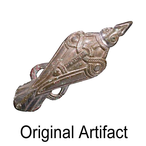 Bronze Raven Brooch Pin