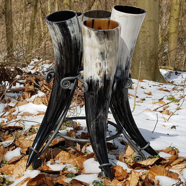 set of drinking horns
